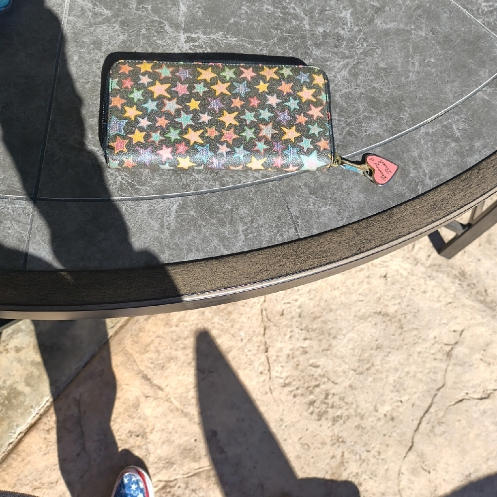 Dooney & Bourke Y2K Multicolor Star Wallet - Picture 2 of 3